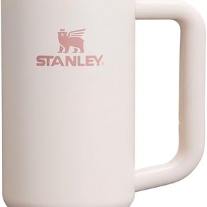 Stanley Quencher H2.0 FlowState Stainless Steel Vacuum Insulated Tumbler with Lid and Straw for Water, Iced Tea or Coffee, Smoothie and More, Rose Quartz 2.0, 30 OZ / 0.89 L