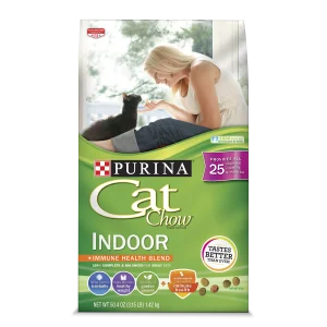 Purina Cat Chow Immune Health, Indoor Dry Cat Food, Chicken, 3.15 lb Bag