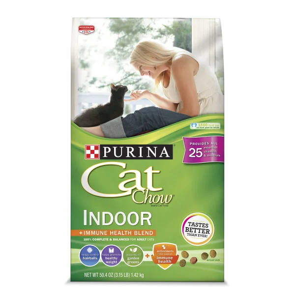 Purina Cat Chow Immune Health, Indoor Dry Cat Food, Chicken, 3.15 lb Bag